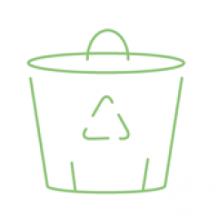 recycle waste bin icon