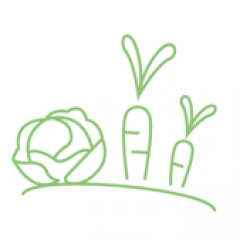 vegetables on the ground icon